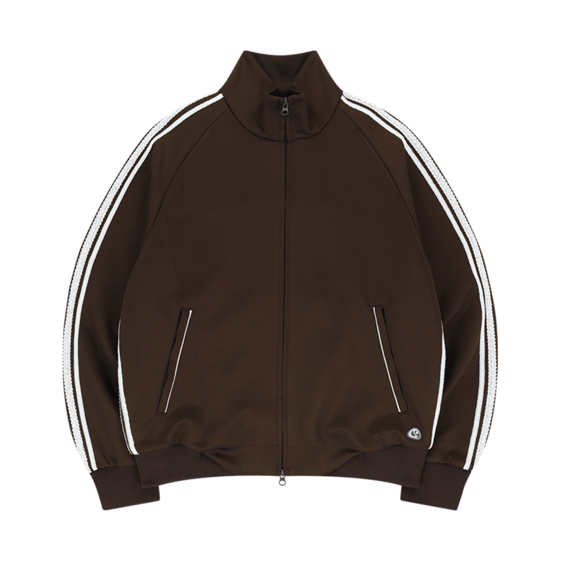 SU2501JK03-b COYSEIO Lace Track Jacket Brown - 대표 이미지 #1