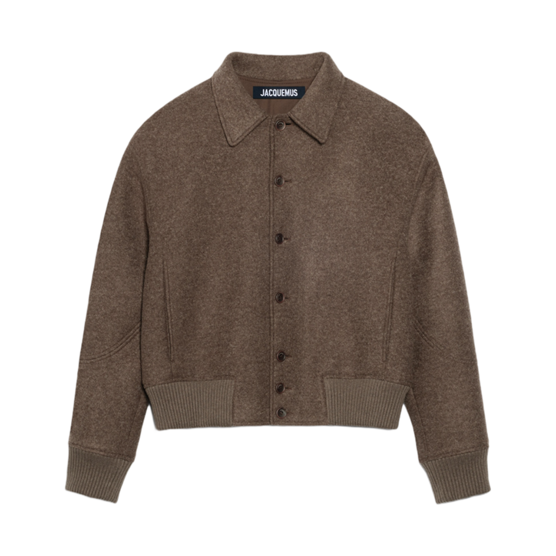 자크뮈스 르 봄버 펠트로 펠티드 봄버 다크 브라운(Jacquemus Le Bomber Feltro Felted Bomber Dark Brown) - 1