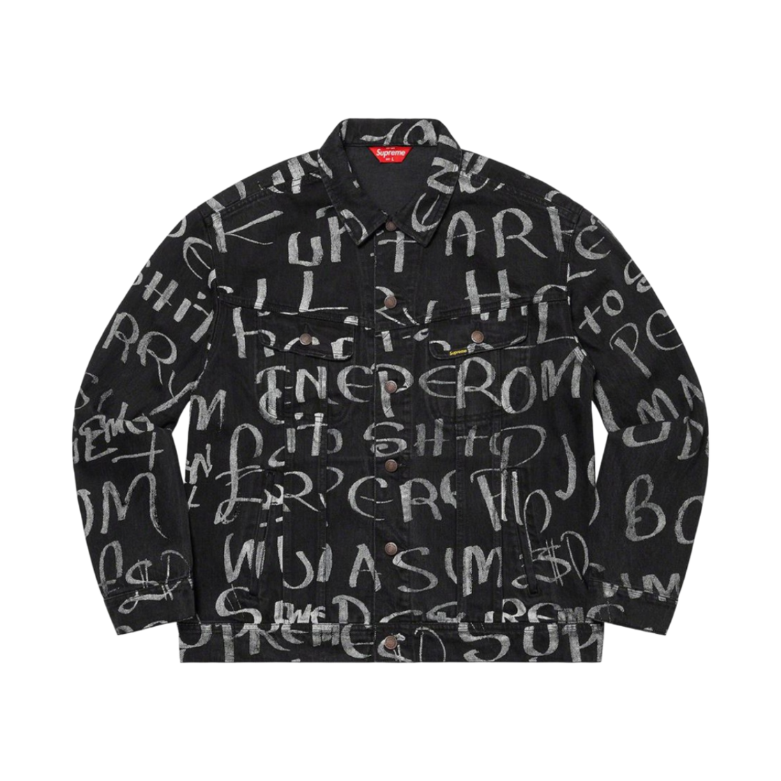슈프림 블랙 아크 데님 트러커 자켓 블랙 - 20FW(Supreme Black Ark Denim Trucker Jacket Black - 20FW) - 1