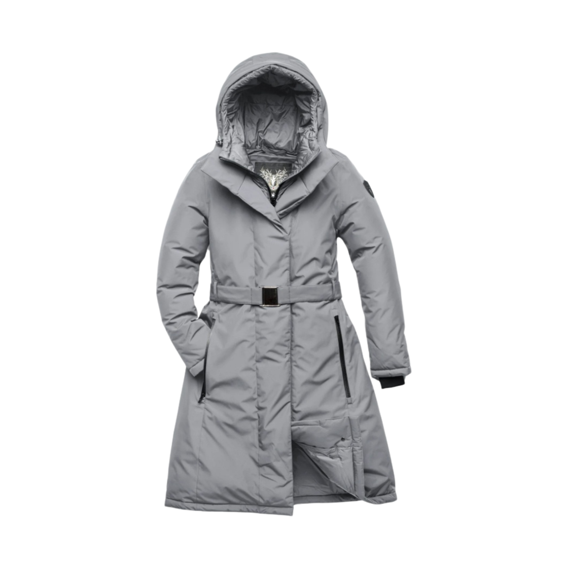 (W) 노비스 라라 벨티드 파카 콘크리트((W) Nobis Lara Belted Parka Concrete)