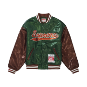 Supreme Mitchell & Ness Sequin Varsity Jacket Green - 23SS