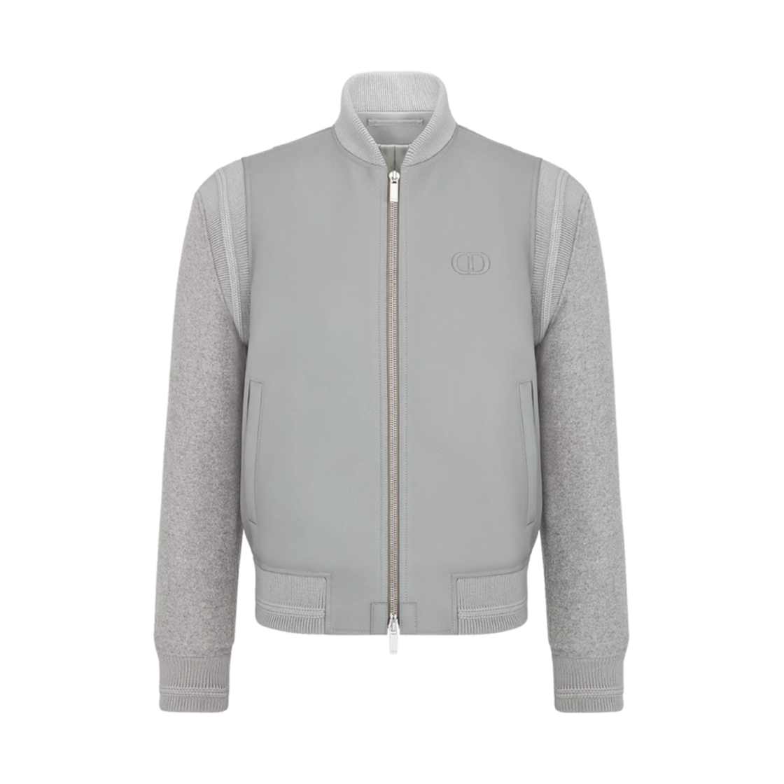 디올 CD 아이콘 바시티 자켓 그레이(Dior CD Icon Varsity Jacket Gray) - 1
