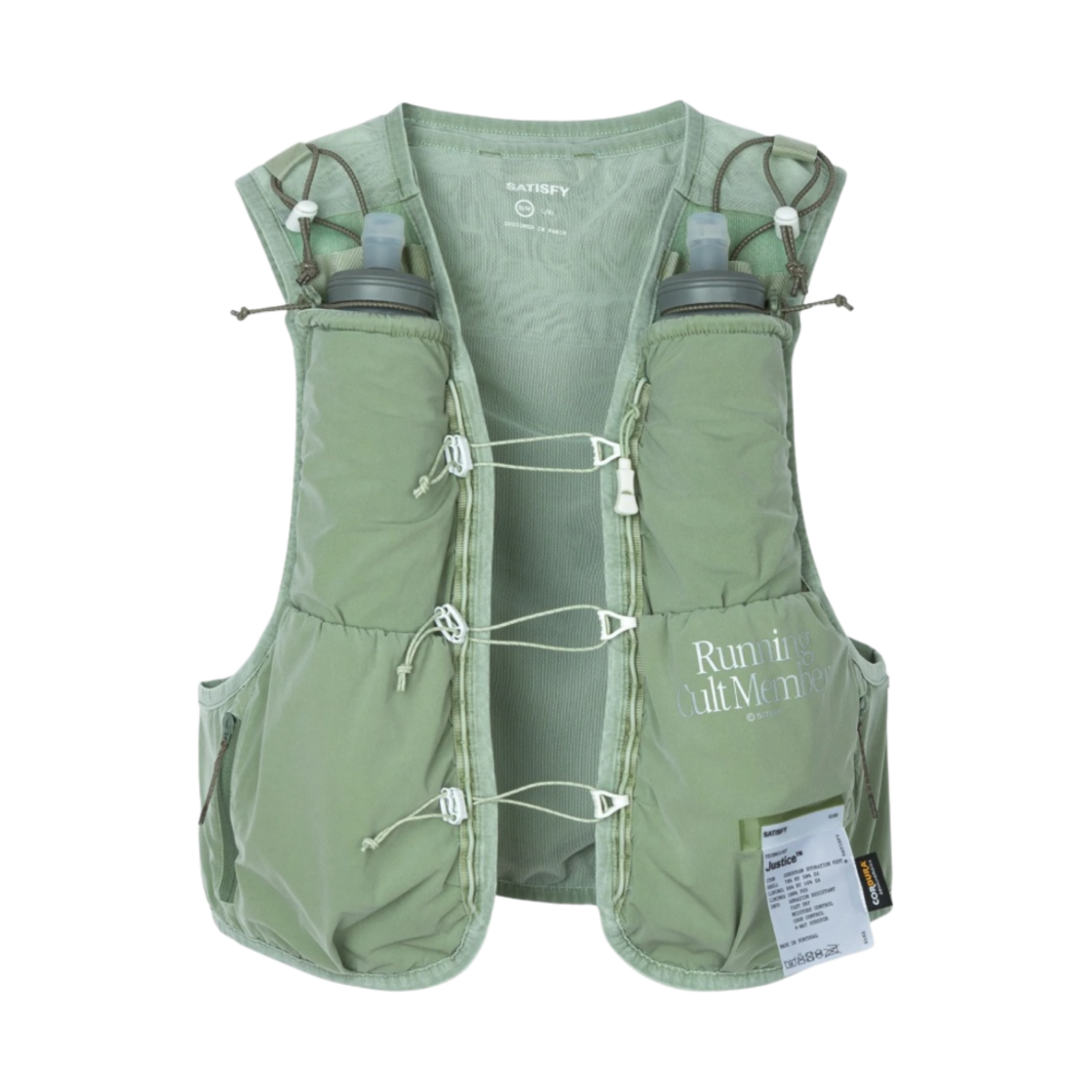 새티스파이 저스티스 코듀라 5L 하이드레이션 베스트 미네랄 팅구아이트(Satisfy Justice Cordura 5L Hydration Vest Mineral Tinguaite)
