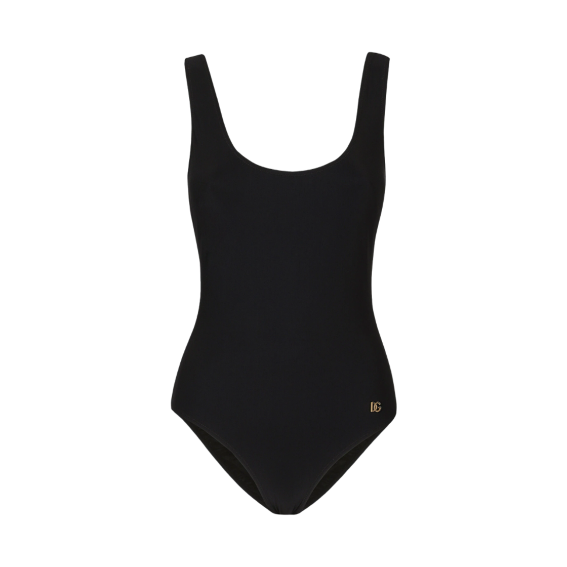 O9A46JONO12N0000 (W) Dolce & Gabbana Racer-Style One-Piece Swimsuit Black
