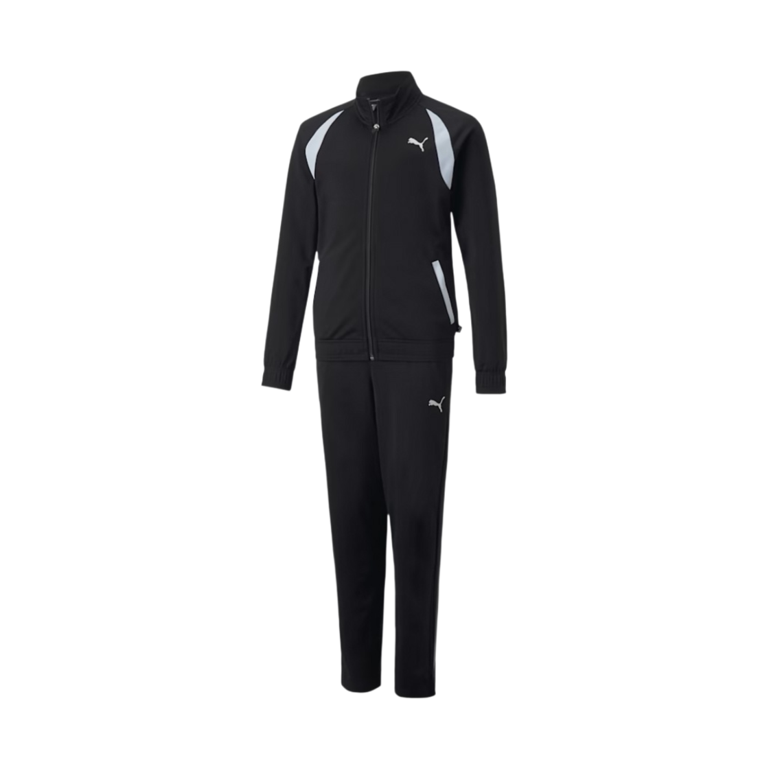 (키즈) 푸마 클래식 트리콧 트랙수트 블랙((Kids) Puma Classic Tricot Tracksuit Black) - 1