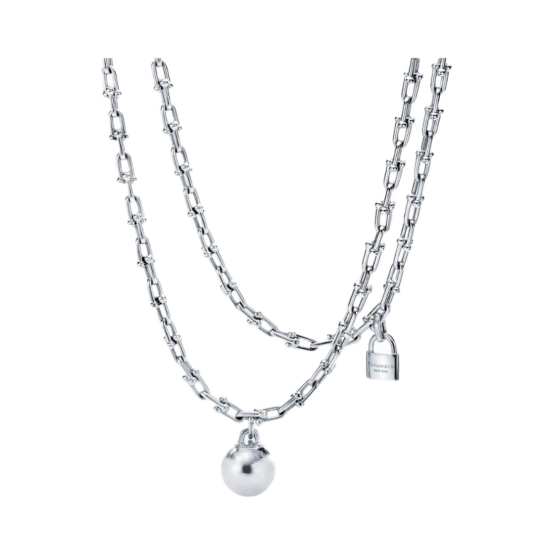 티파니 앤 코 하드웨어 스몰 랩 네클리스 스털링 실버(Tiffany & Co. HardWear Small Wrap Necklace Sterling Silver) - 1