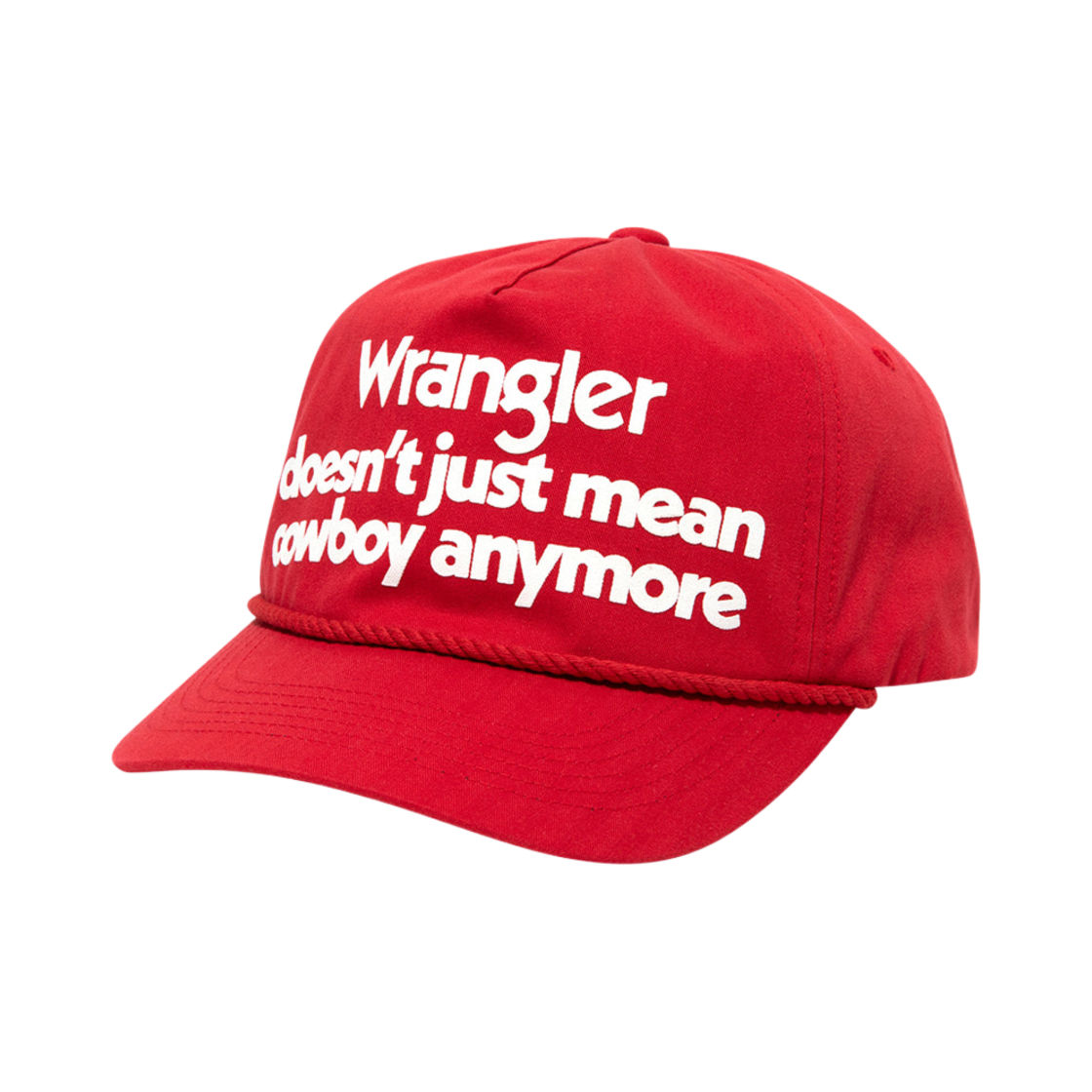 WR2501CA06RD Wrangler Kabel Logo Placard Cap Red