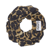 (W) Ganni Cotton Scrunchie Leopard