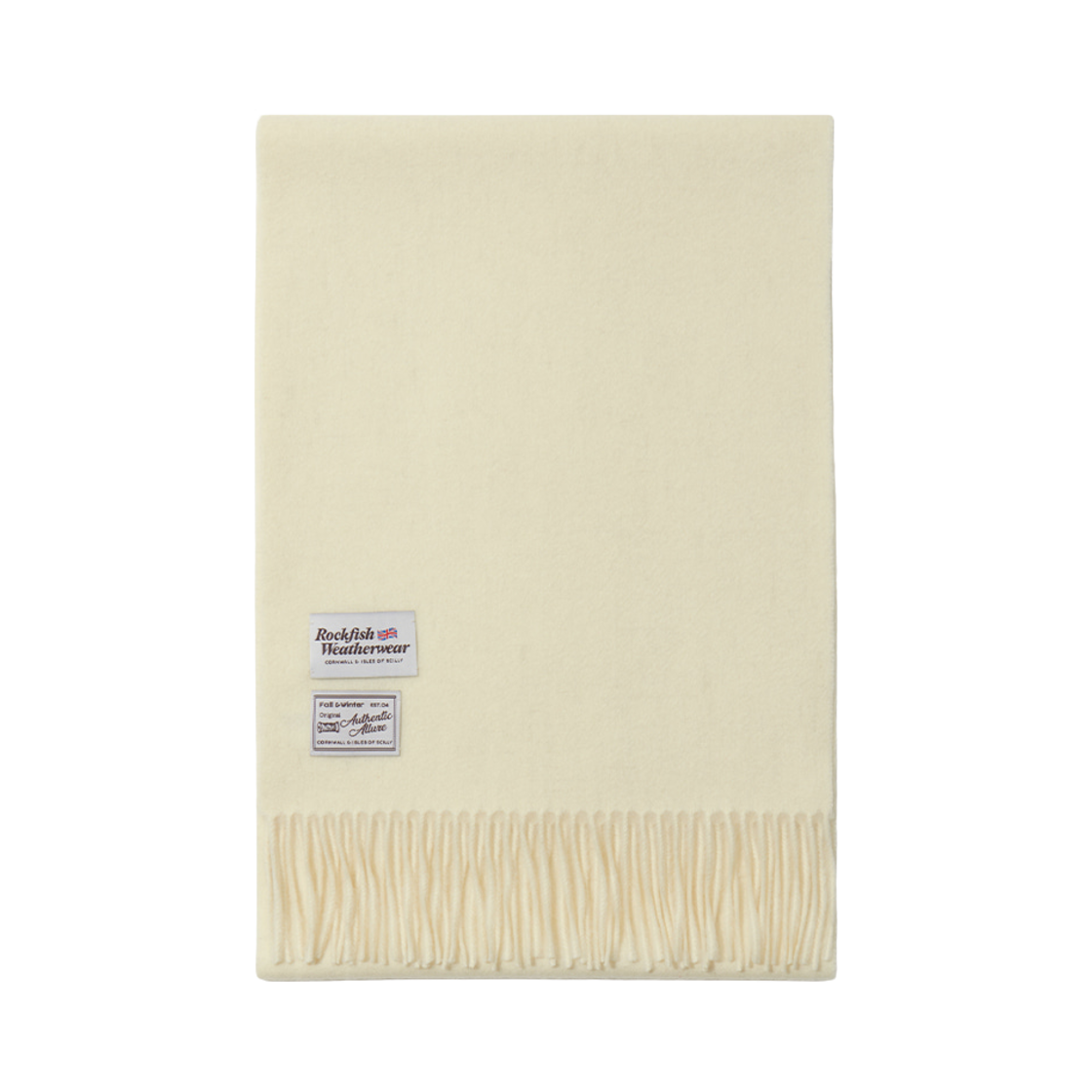 RF4ACBE3MF002 (W) Rockfishweatherwear Classic Wool Muffler Lemon