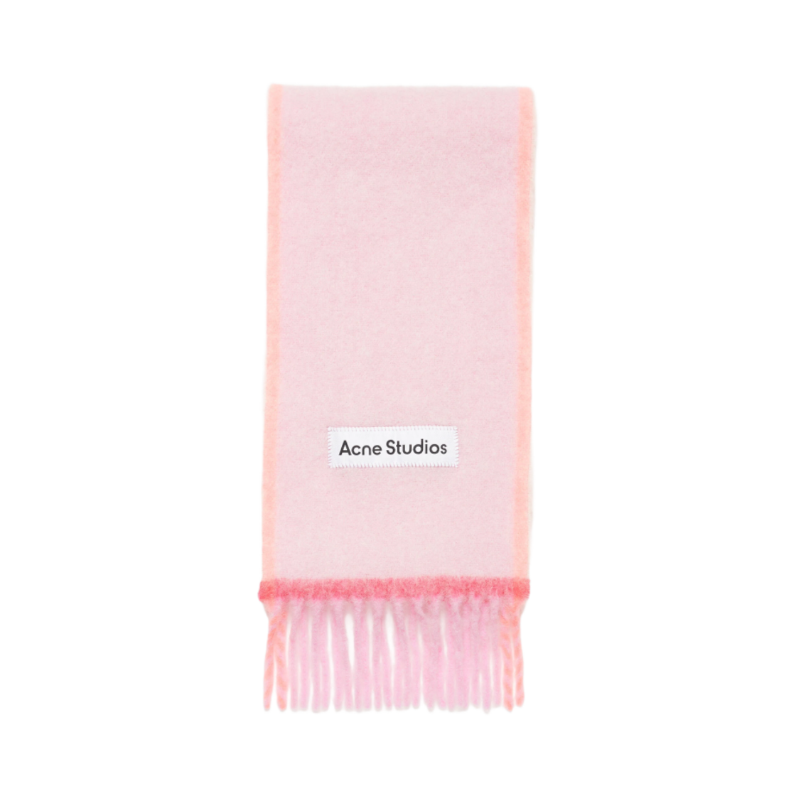 CA0290-415 Acne Studios Mohair Wool Fringe Muffler Pink