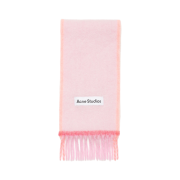 Acne Studios Mohair Wool Fringe Muffler Pink