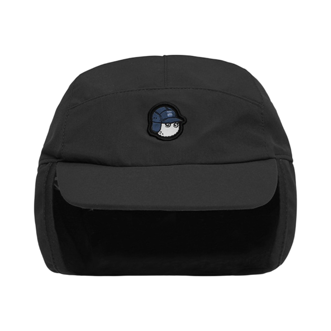 말본 골프 x 686 드라이 메리노 이어플랩 햇 차콜(Malbon Golf x 686 Dri Merino Earflap Hat Charcoal)