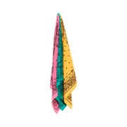 Peaceminusone Vintage Bandana Set #1 Pink Green Yellow