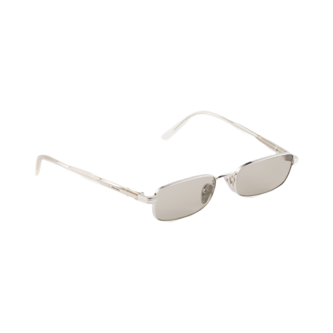 프라다 선글라스 더 아이코닉 메탈 플라크 스톤 그레이 렌즈(Prada Sunglasses with The Iconic Metal Plaque Stone Gray Lenses) - 2