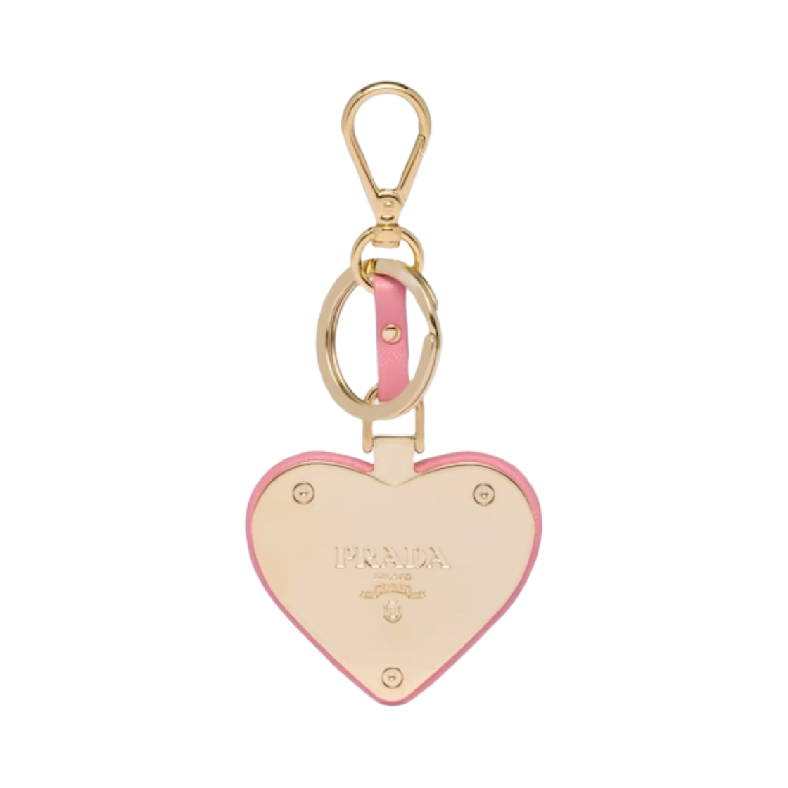 프라다 나파 레더 키링 제라늄 핑크(Prada Nappa Leather Keyring Geranium Pink) - 2