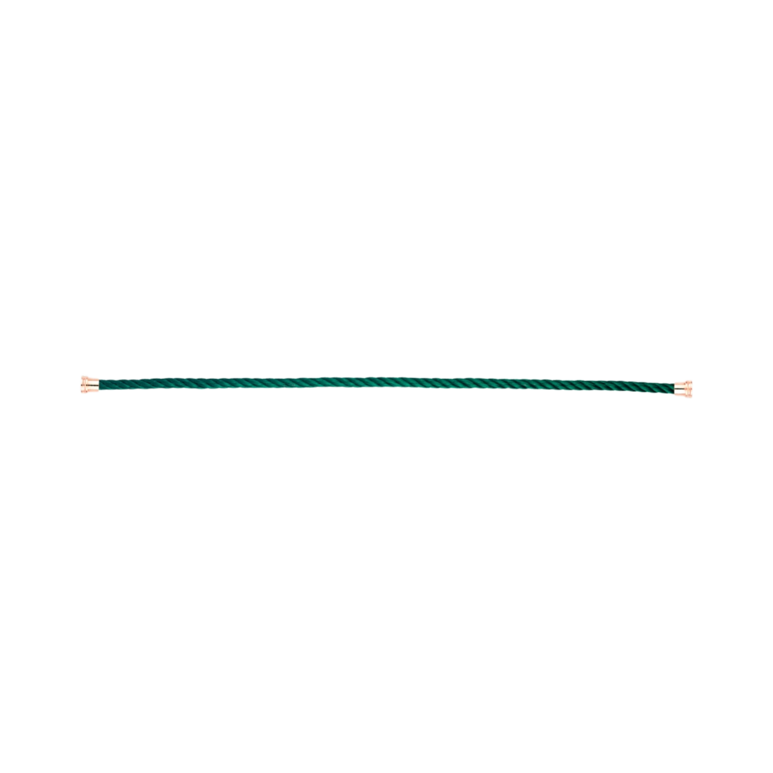 프레드 에메랄드 케이블 브레이슬릿 미디움 핑크 골드(Fred Emerald Cable Bracelet Medium Pink Gold)