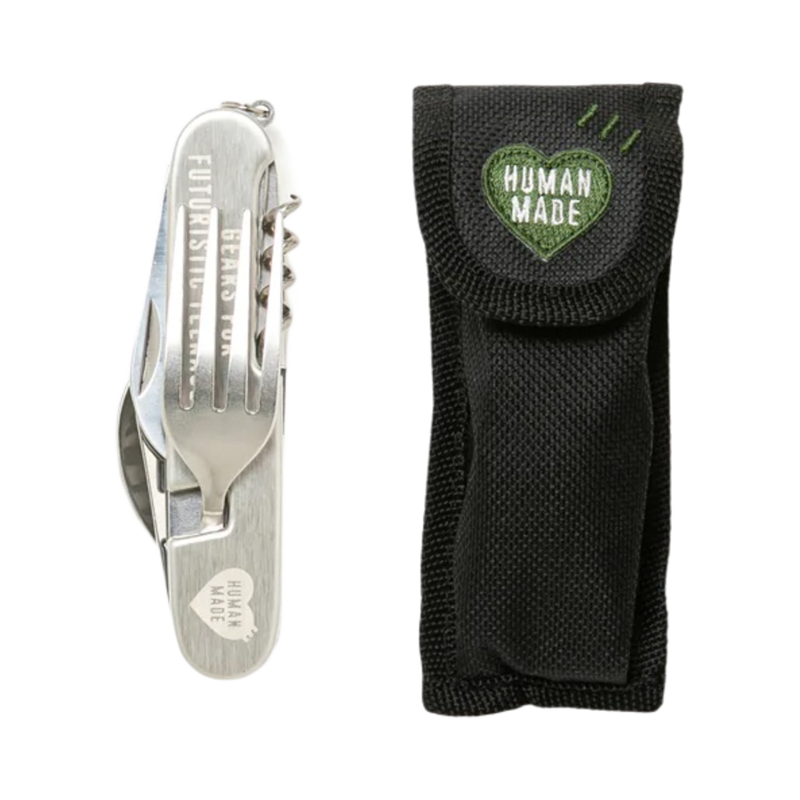 HM24GD111 Human Made Camp Cutlery Tool Set Silver