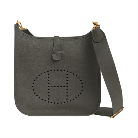 Hermes Evelyne III 29 Bag Clemence & Gold Gris Meyer