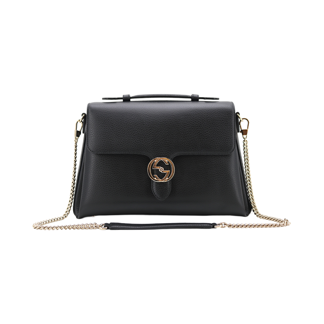 IT2GUEOK3KA3 Gucci Interlocking Top Handle Shoulder Bag 510306