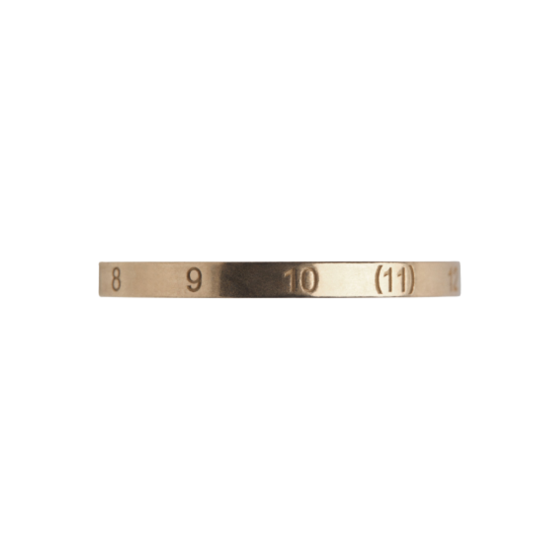 메종 마르지엘라 뉴메리컬 슬림 실버 링 옐로우(Maison Margiela Numerical Slim Silver Ring Yellow)