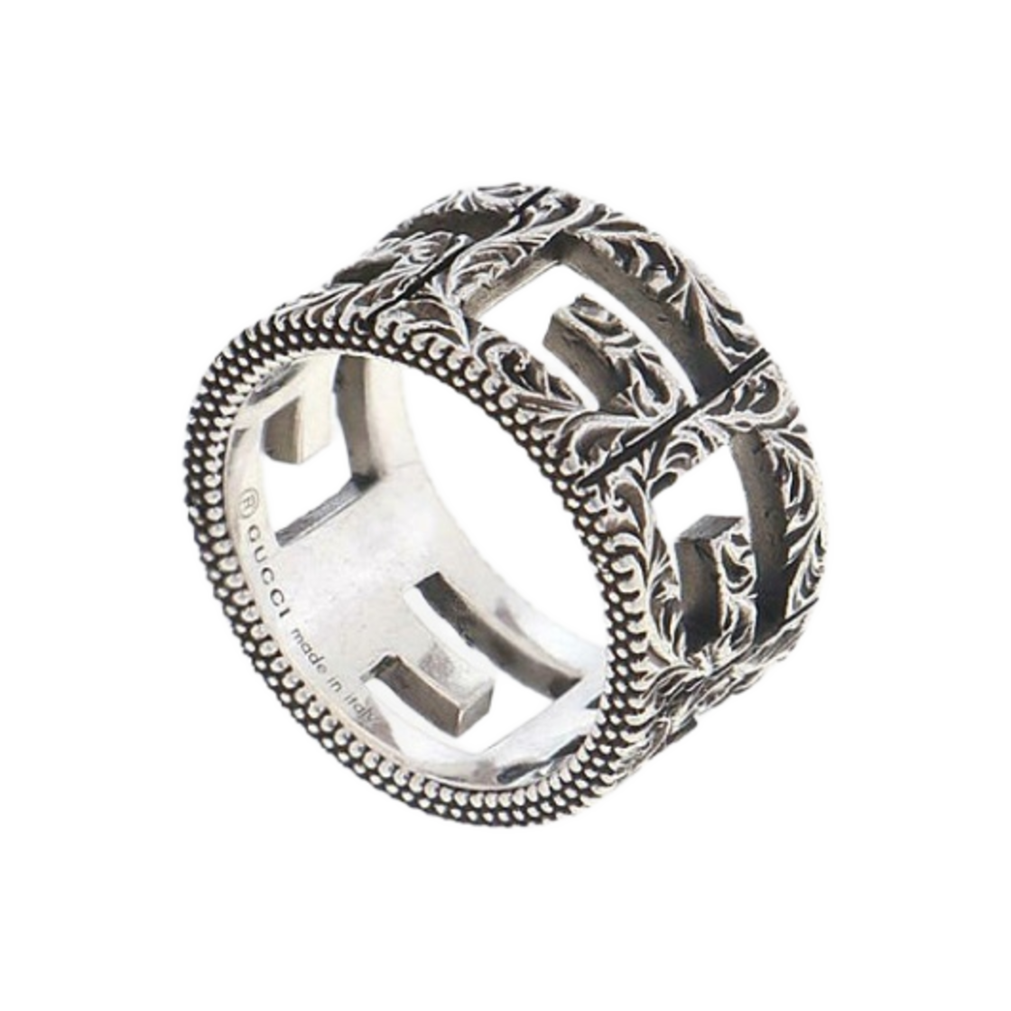 구찌 G 모티프 스퀘어 링 실버(Gucci Ring with Square G Motif Silver) - 2