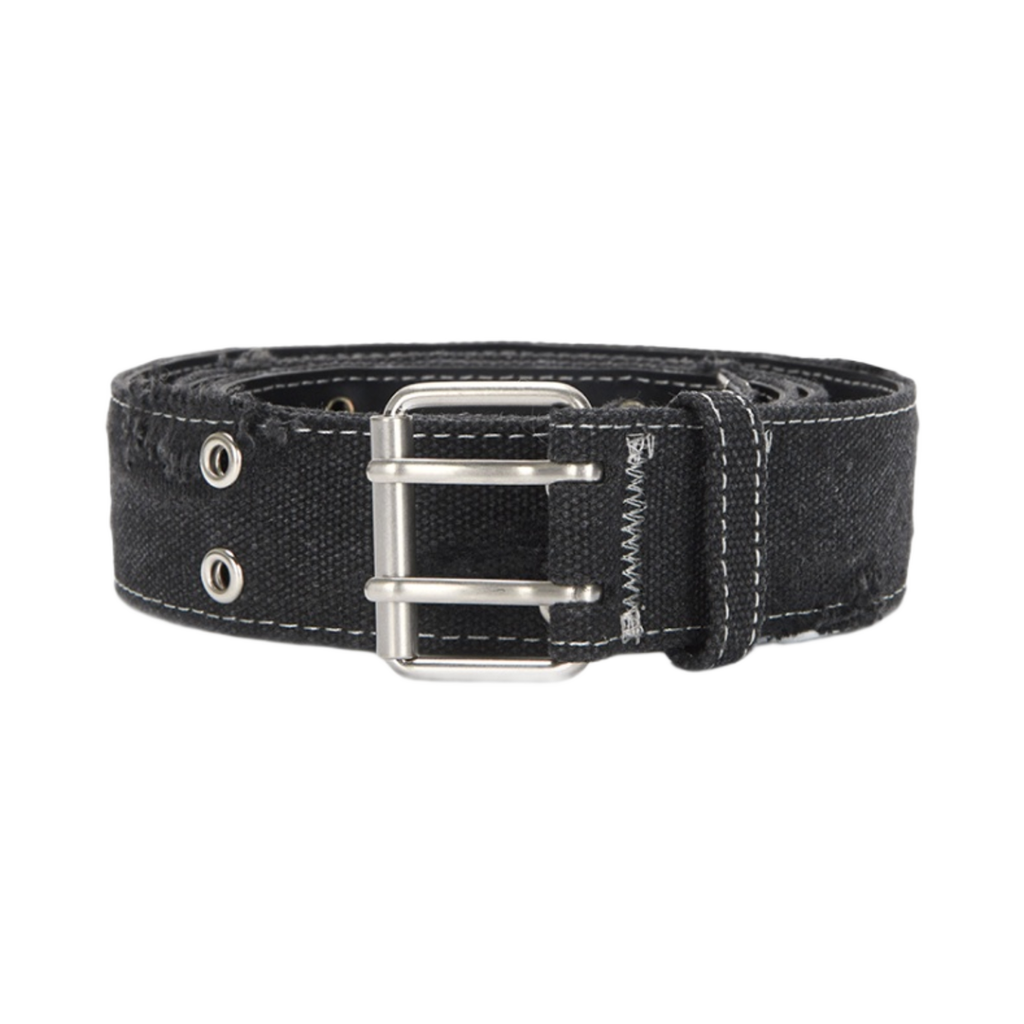 (W) 마뗑킴 데미지 아이렛 벨트 블랙((W) Matin Kim Damage Eyelet Belt Black) - 1