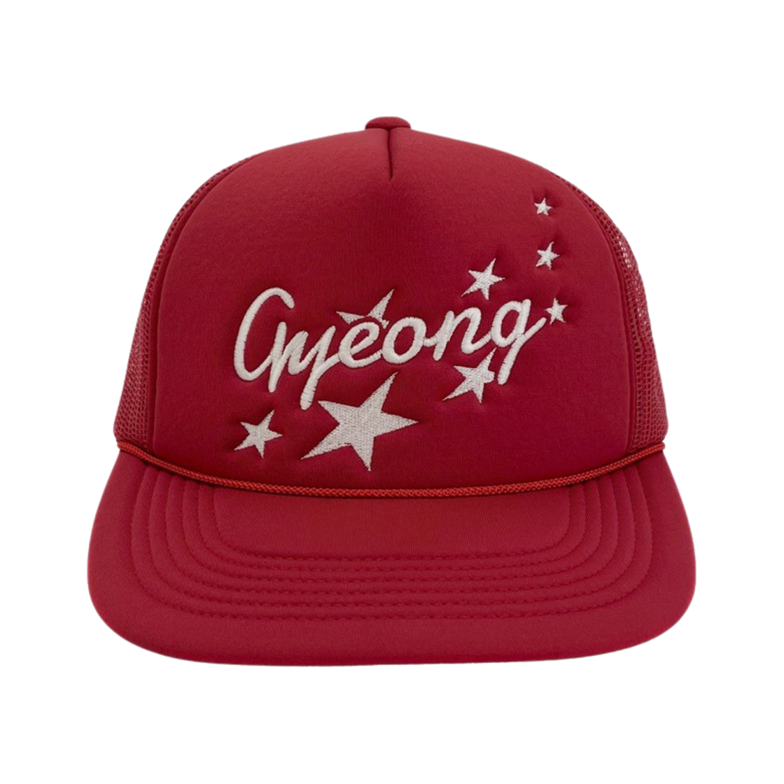 GY21TC01RD00 Gyeong Twin Tails Trucker Cap Red