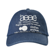 Aeae Web Logo Denim 5 Pannel Cap Mid Blue