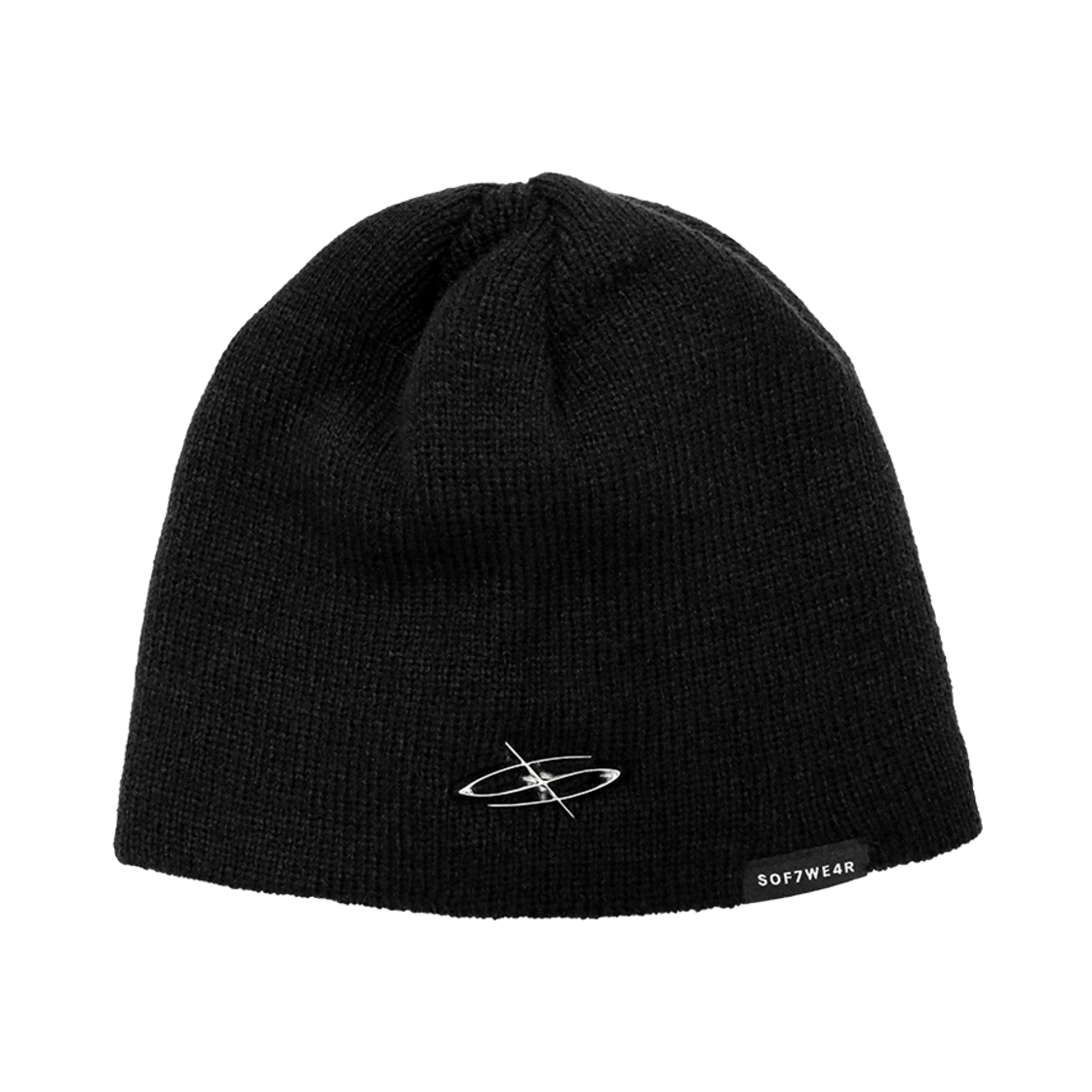 에르 바이 에러리스트 앰블럼 커프리스 비니 블랙(ERR BY ERRORIST Emblem Cuffless Beanie Black)