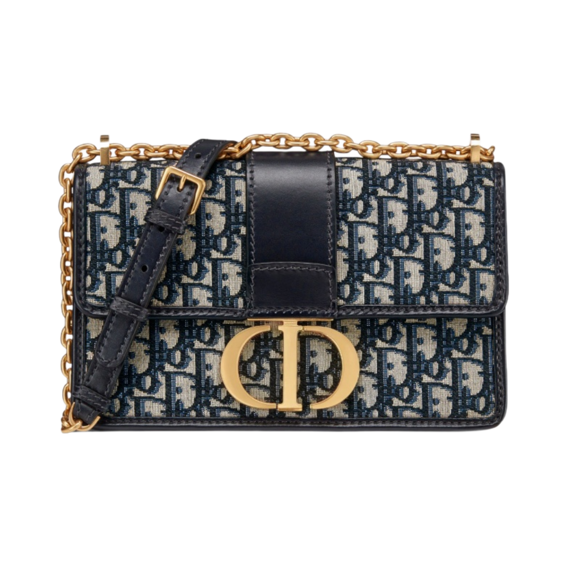 디올 30 몽테인 체인백 블루 디올 오블리크 자카드