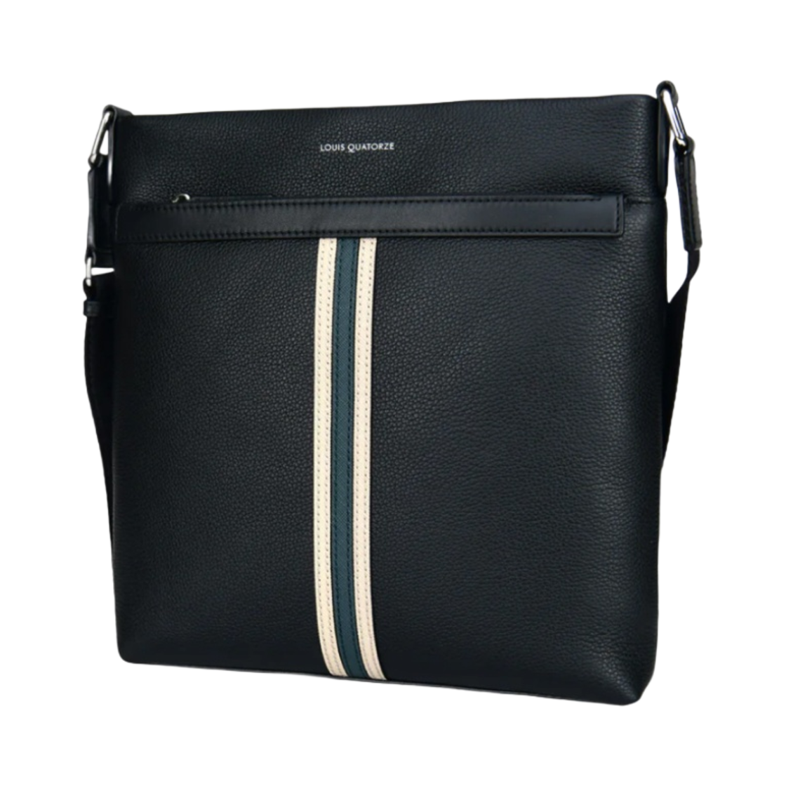 루이까또즈 스트라이프 메신저 & 크로스바디백 블랙(Louis Quatorze Stripes Messenger & Crossbody Bag Black) - 2