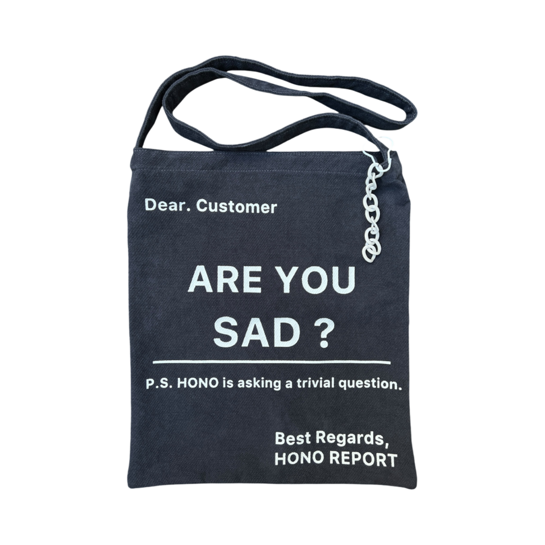 HR25ss01 Hono Report Letter Bag Gray