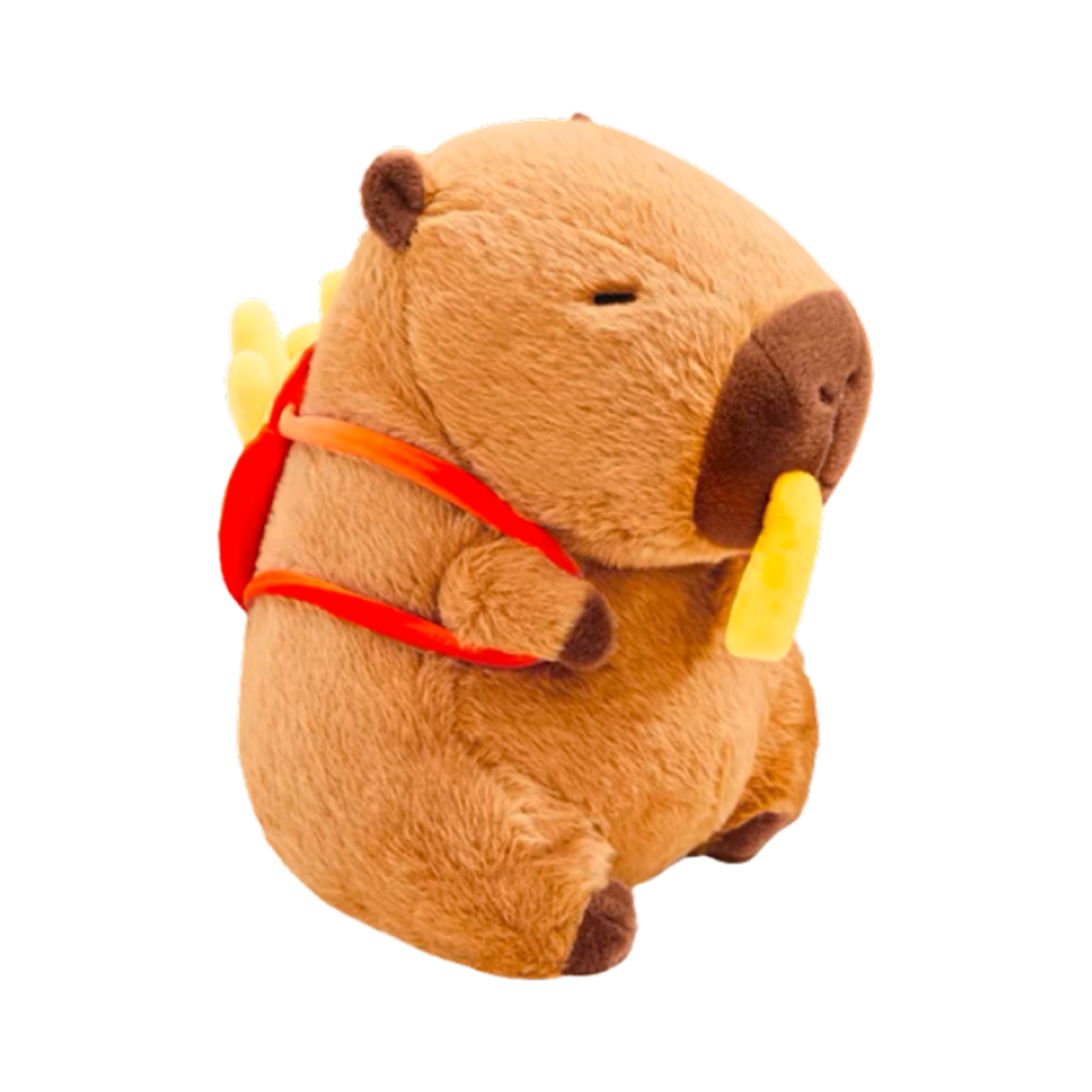 더 그린 파티 카피바라 감자튀김 백팩 봉제 인형 브라운(The Green Party Capybara French Fries Backpack Plush Doll Brown)