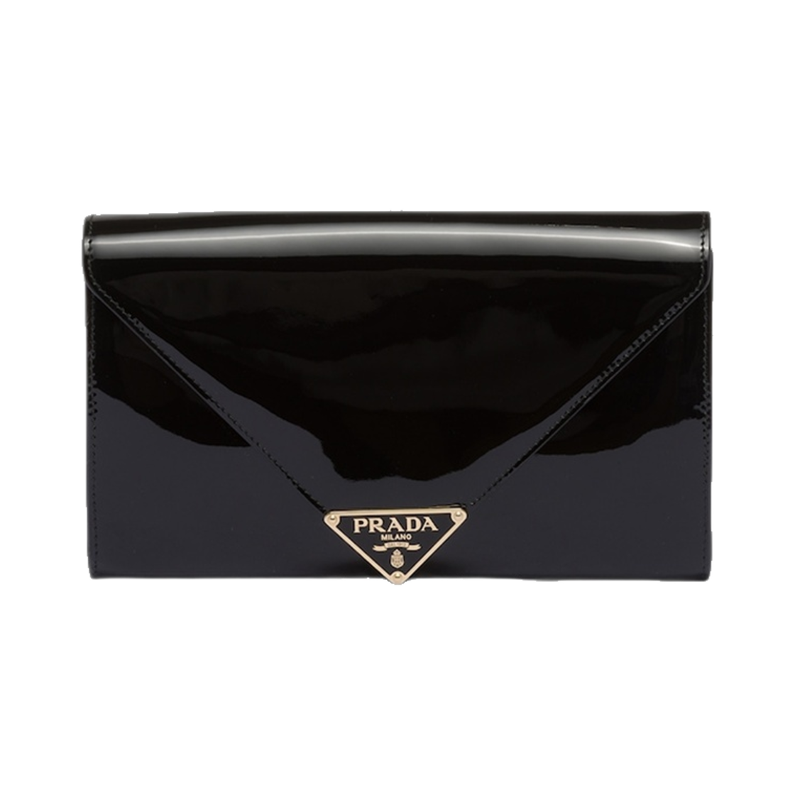 1BP051-069-F0002 Prada Patent Leather Mini Bag Black