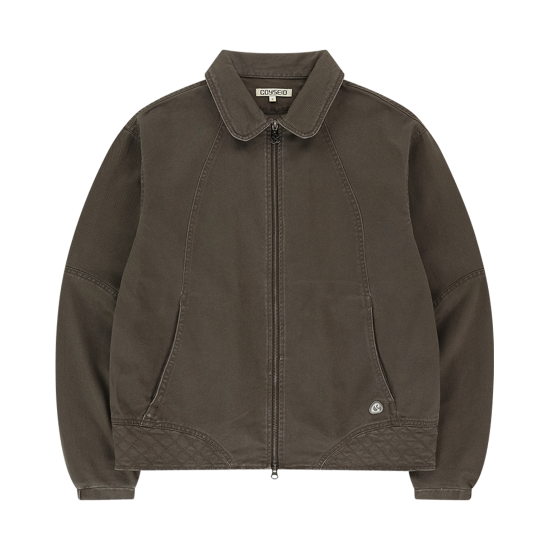 코이세이오 라운드 칼라 스티치 재킷 코코아(COYSEIO Round Collar Stitch Jacket Cocoa)