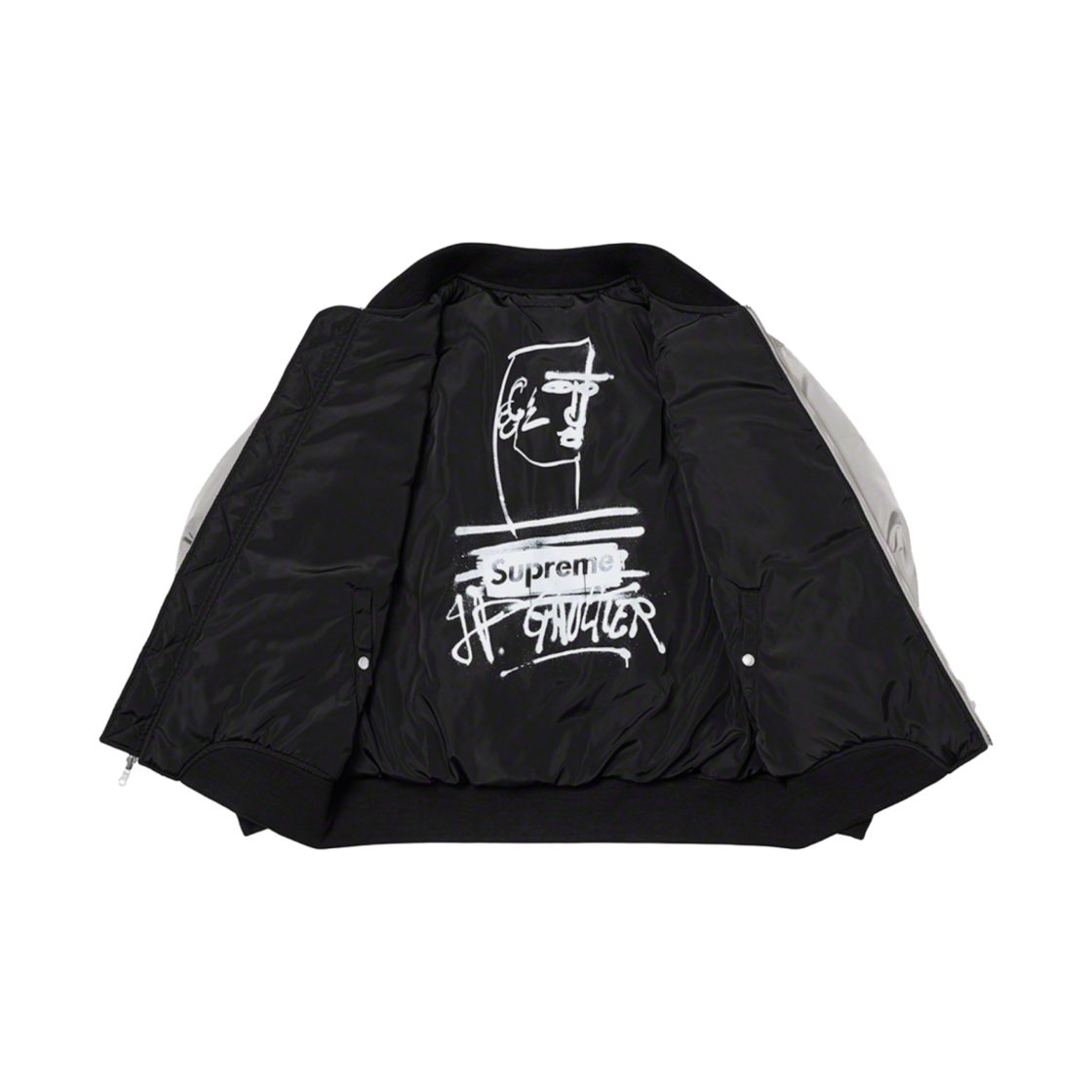 슈프림 x 장 폴 고티에 리버시블 백팩 MA-1 실버 - 19SS(Supreme x Jean Paul Gaultier Reversible Backpack MA-1 Silver - 19SS) - 2