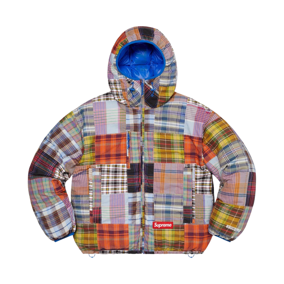 - Supreme Madras Reversible Windstopper Puffer Jacket Multicolor - 23SS - 대표 이미지 #1