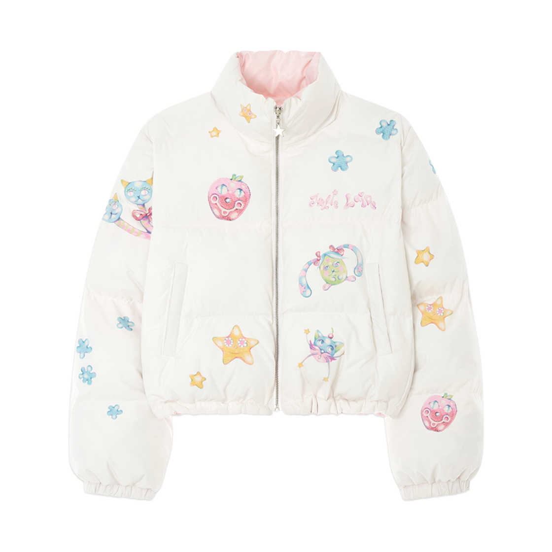 (W) 졸리레이드 x 에마 가스파 리버시블 퍼퍼 자켓 글로우 핑크((W) Jolielaide x Ema Gaspar Reversible Puffer Jacket Glow Pink)