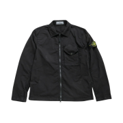Stone Island 11010 Stretch Cotton Gabardine Overshirt Black - 23FW