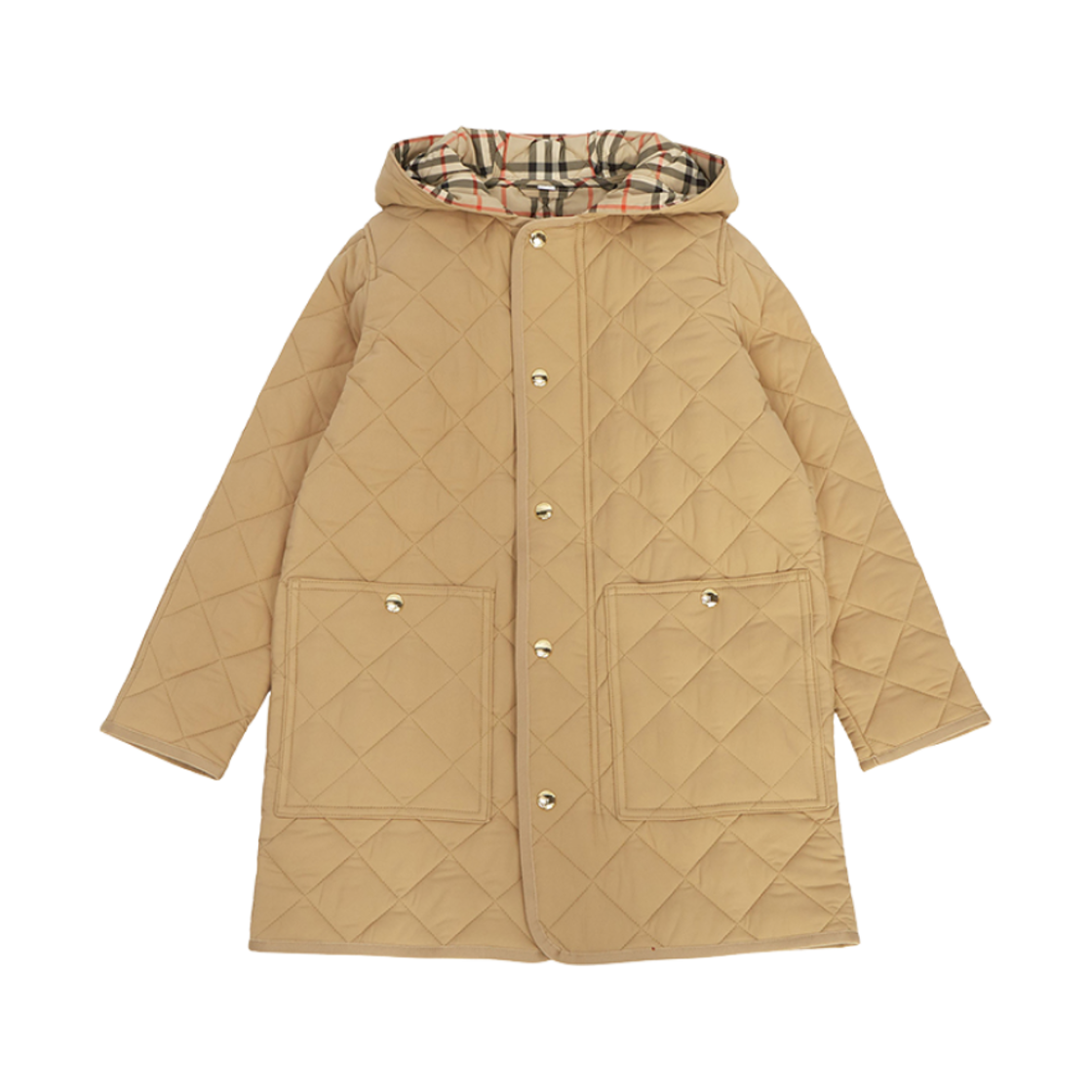 8069407 (Kids) Burberry Quilted Padded Coat Beige