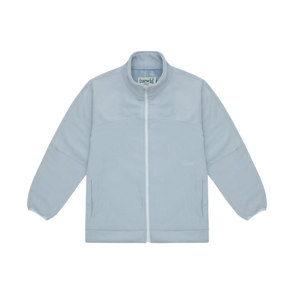 - Tuewid Light Weight Fleece Set Up Zip Up Powder Blue