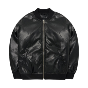 MLB Monogram Vegan Leather Jumper New York Yankees Black