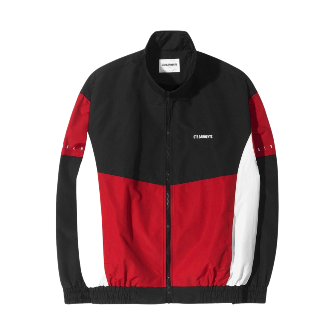 큐티에잇 가먼츠 올드 트랙 자켓 블랙 레드(QT8 Garments TL Old Track Jacket Black/Red)