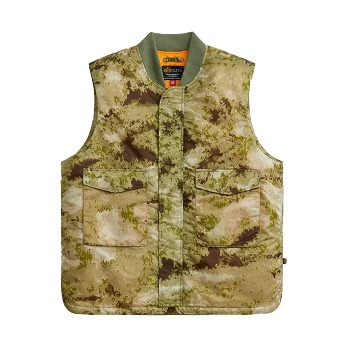알파인더스트리 MA-1 모드 베스트 그린 블러 카모(ALPHA INDUSTRIES MA-1 Mod Vest Green Blur Camo)