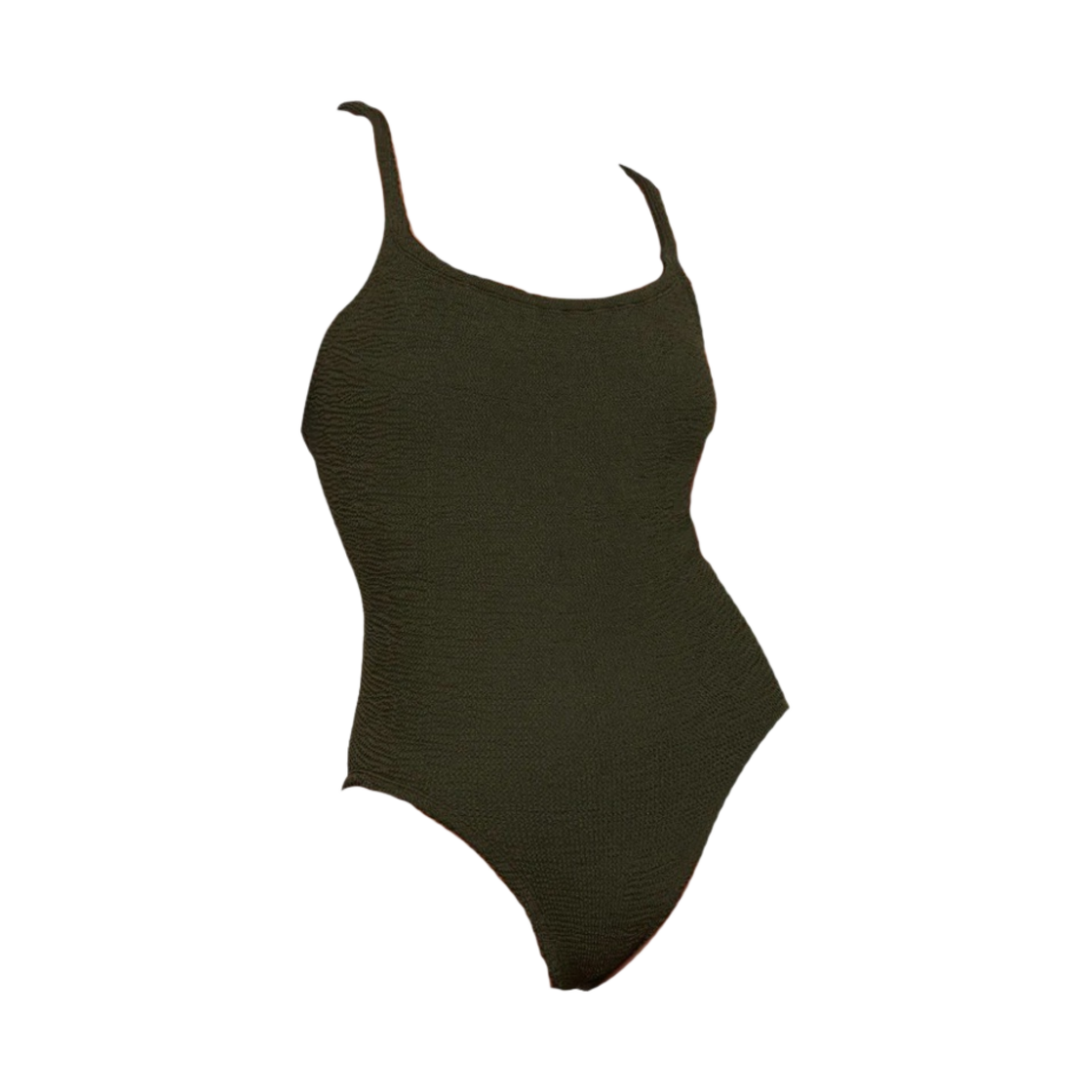 - (W) Hunza G Bette Swim Metallic Khaki