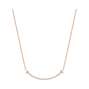 Tiffany & Co. Tiffany T Smile Pendant Small Rose Gold