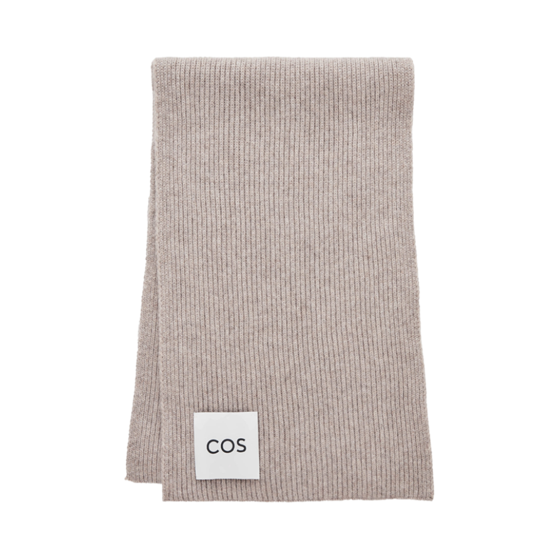 코스 리브드 울 캐시미어 머플러 베이지(COS Ribbed Wool Cashmere Muffler Beige)