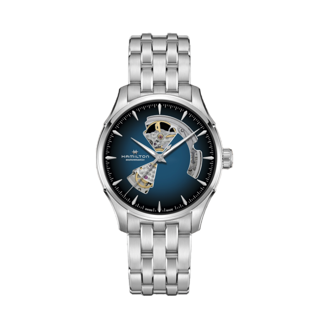 해밀턴 재즈마스터 오픈 하트 오토 40mm 스테인리스 스틸 블루(Hamilton Jazzmaster Open Heart Auto 40mm Stainless Steel Blue)