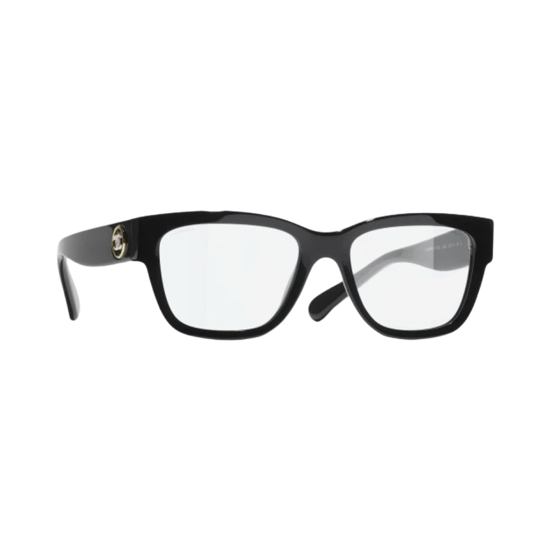 샤넬 블루 라이트 렉탱글 프레임 아세테이트 & 블랙 아시안 핏(Chanel Rectangle Blue Light Glasses Acetate & Black Asian Fit) - 2