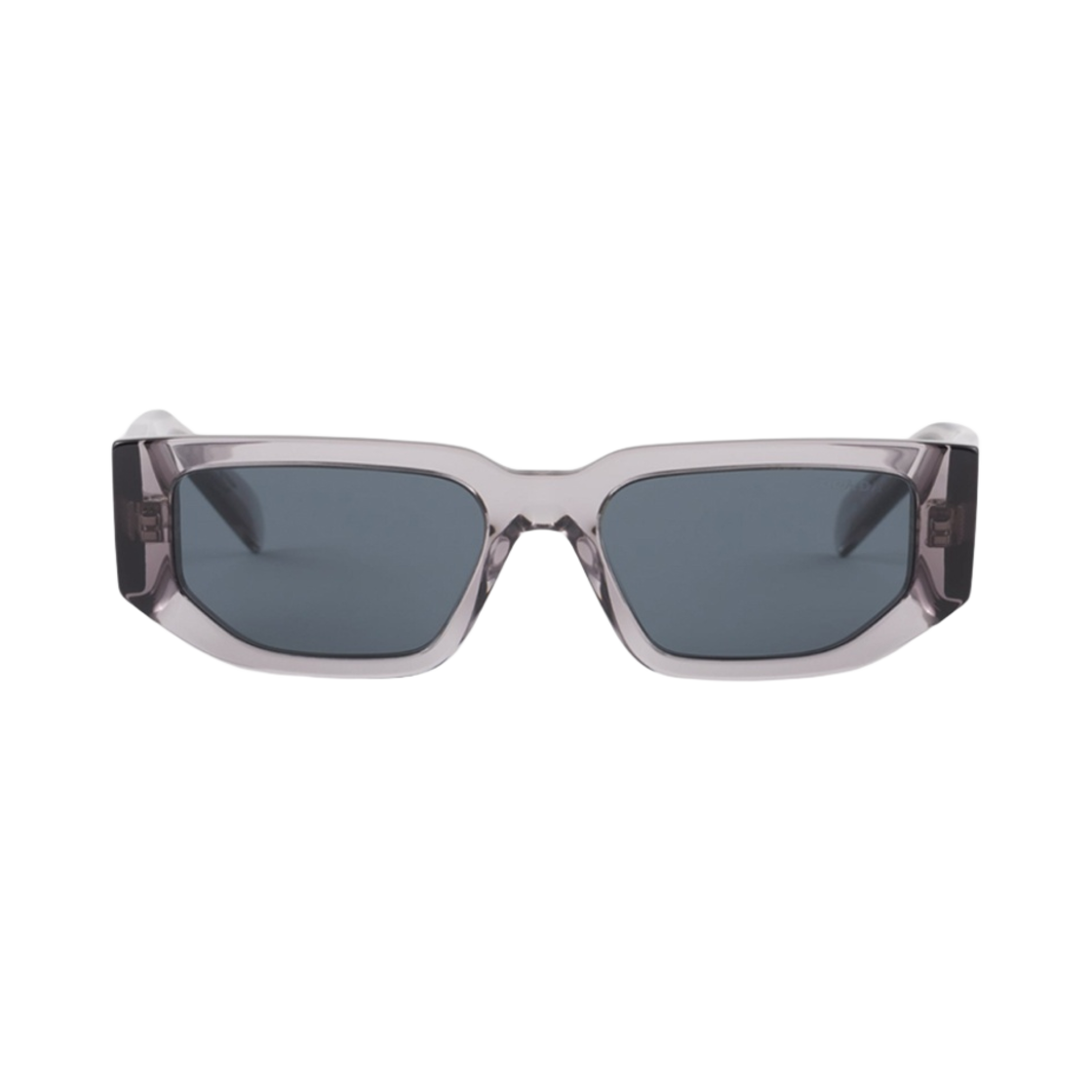 프라다 트라이앵글 로고가 있는 선글라스 그래파이트 렌즈